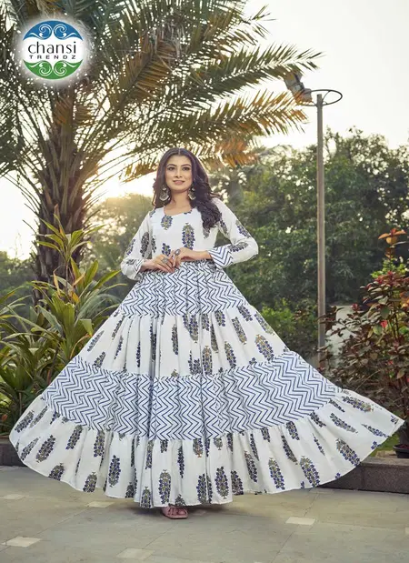Indira By Chansi Trendz Poly Cotton Long Dresses Bulk Orders In India